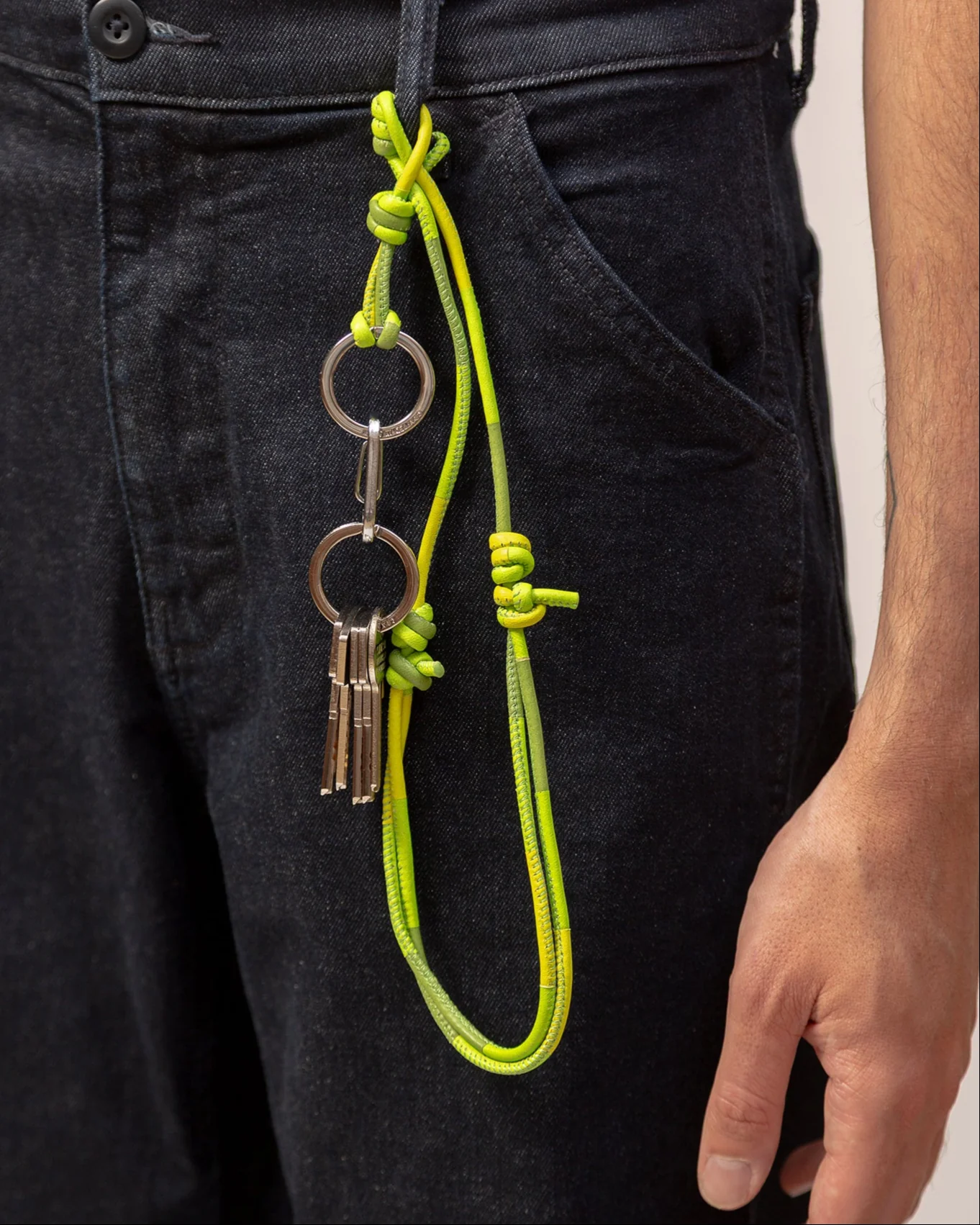 TARONGER KEYCHAIN - Hand-Knotted Patchwork Keychain - Image 3