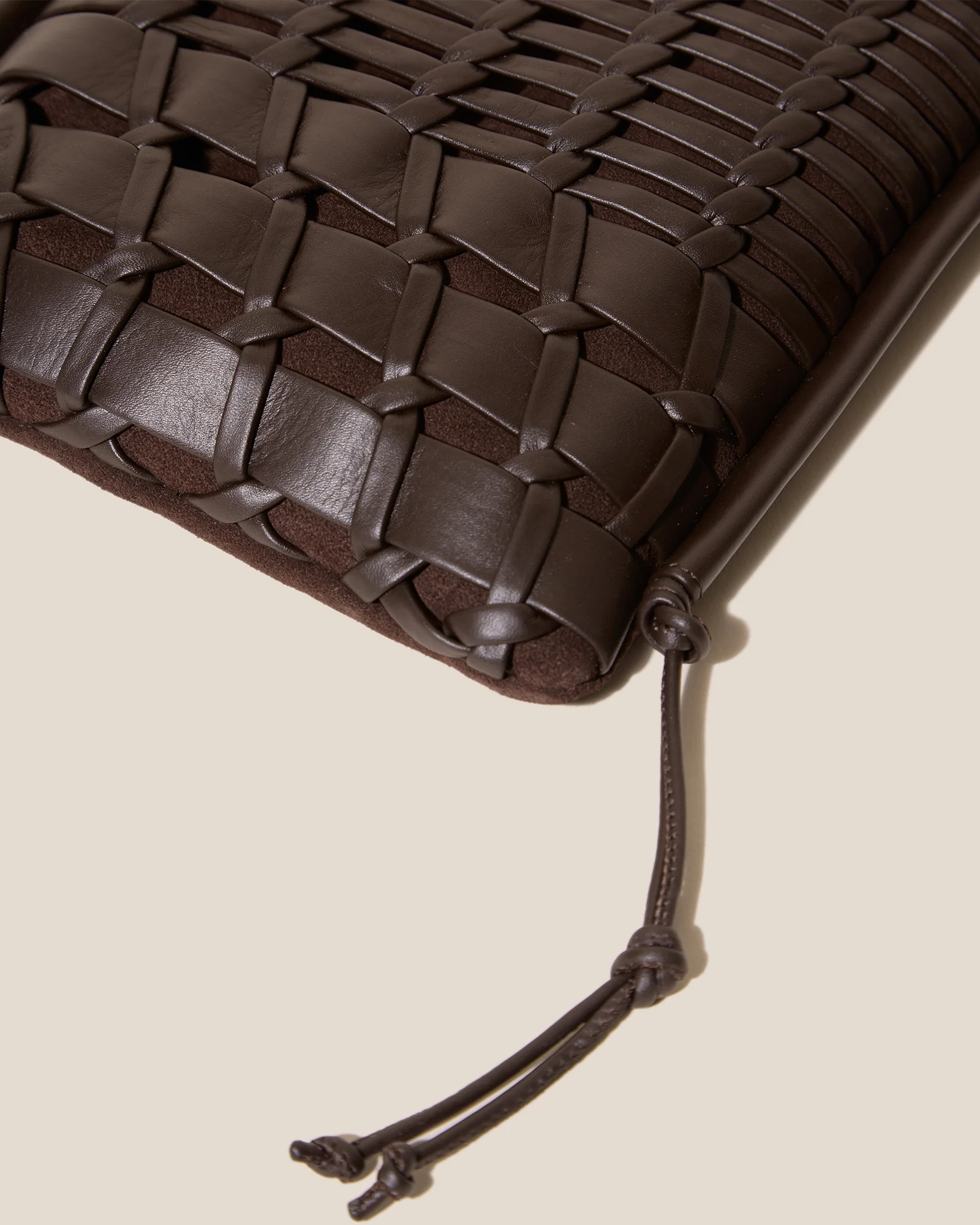 TRENA SUEDE - Flat Square Crossbody Bag - Image 3