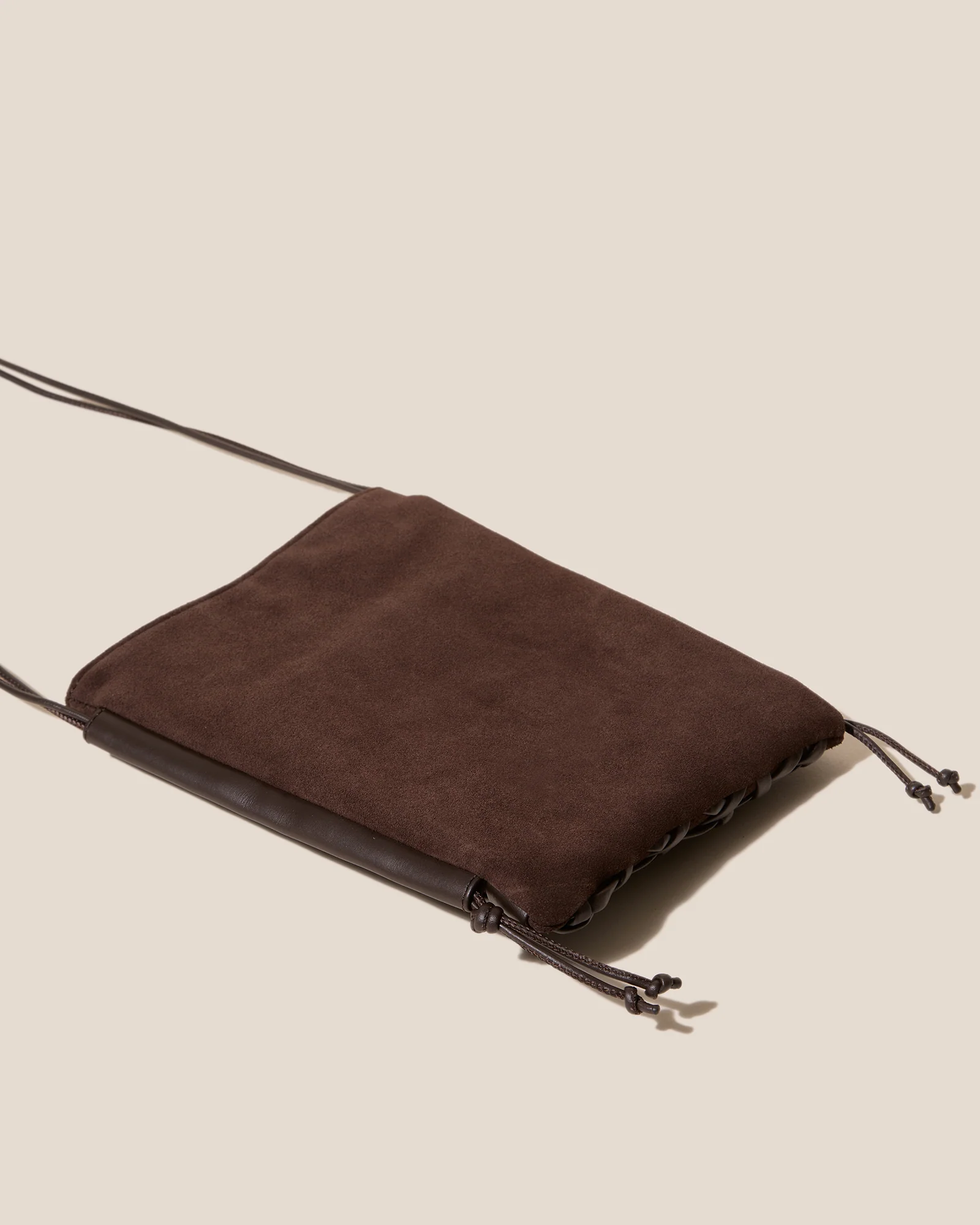 TRENA SUEDE - Flat Square Crossbody Bag - Image 4